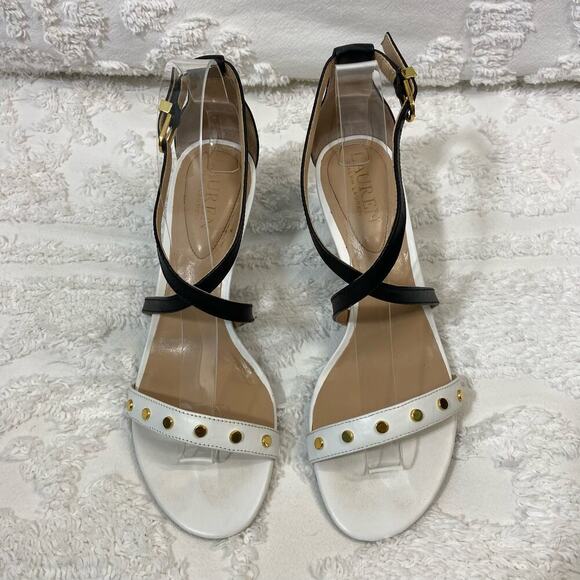 LAUREN by RALPH LAUREN Leaton Stud Heels Women's Sz7B Classy Eveningwear Holiday - Picture 1 of 7